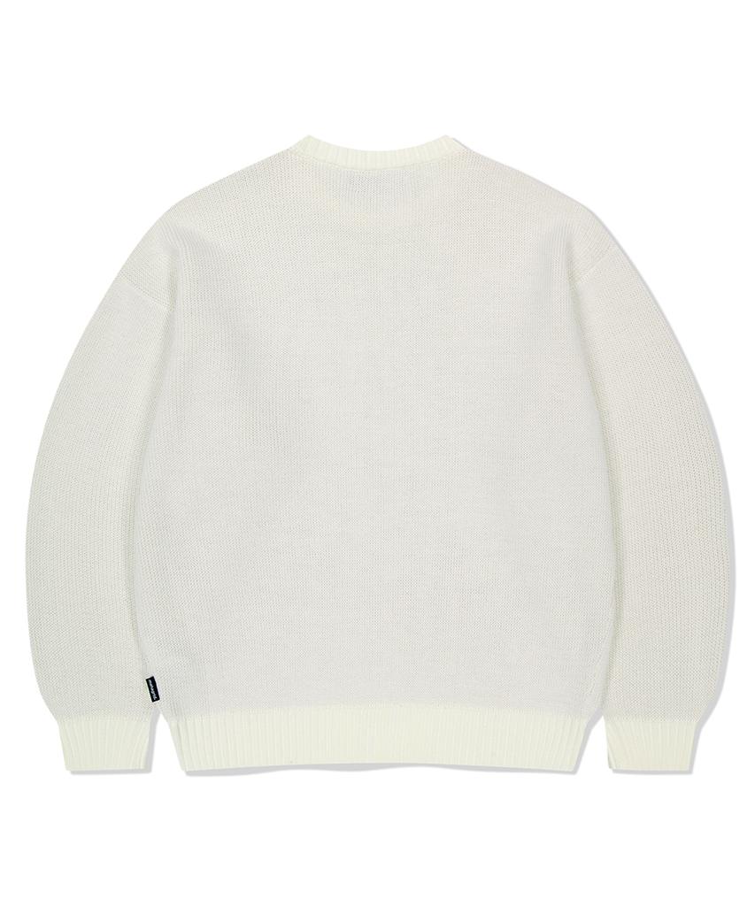 MAHAGRID So Far So Good Knit Sweater Ivory(Mg2Ffmk601A)