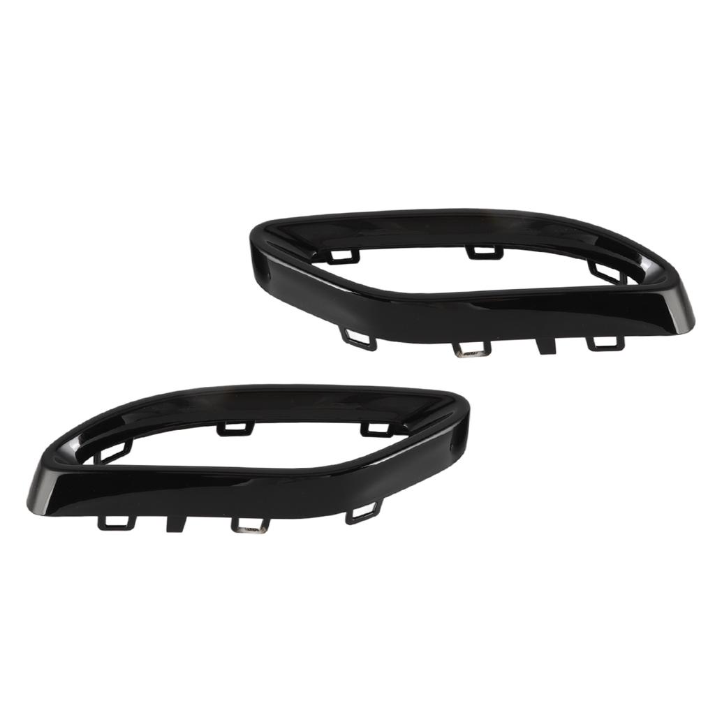Gloss Black Exhaust Pipe Cover Tip Cover Trims Replacement for A B C E GLC ‑Class W177 W247 W205 W213 X253 C257 Tail Pipe Frame