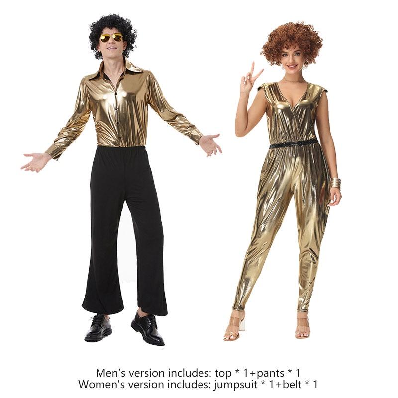 Unisex Polyesterfaser Kostüm für Spiel, Anime und Cosplay, Retro Europäischer und Amerikanischer Disco-Stil