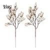 Durable Faux Plant Accents for Home Realistic Artificial Flowers Autumn Decoration, Silk Floral Reusable Harvest Festival Flower Stems Branches
