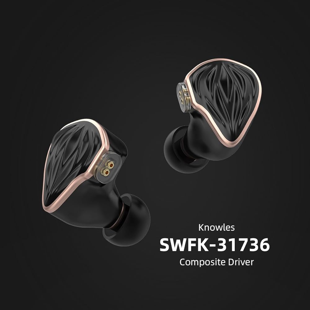 Hidizs MS3 Wired Gaming Earphones 2BA+1DD Drivers Detachable Cable 3.5mm Jack