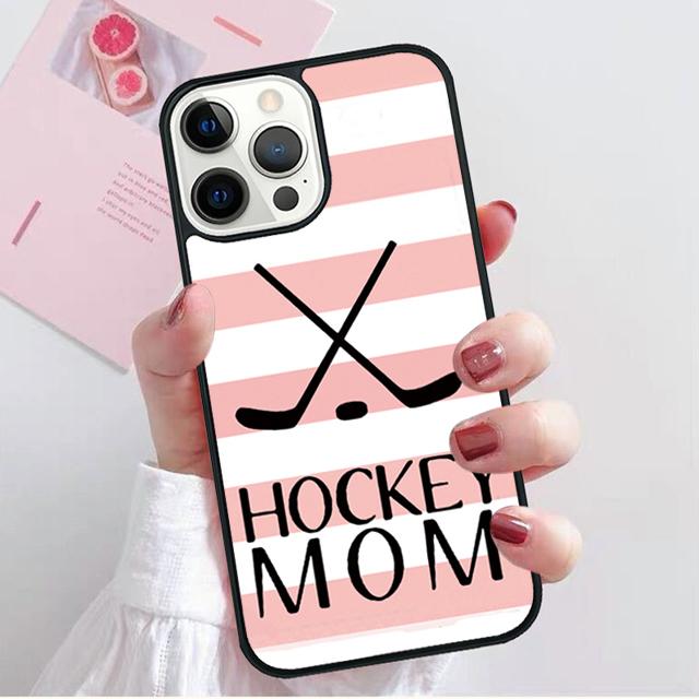 Hockey Stick and Puck Phone Case Back Cover for iPhone 17 Air 16 15 14 13 11 12 Pro Max Plus Shell Coque