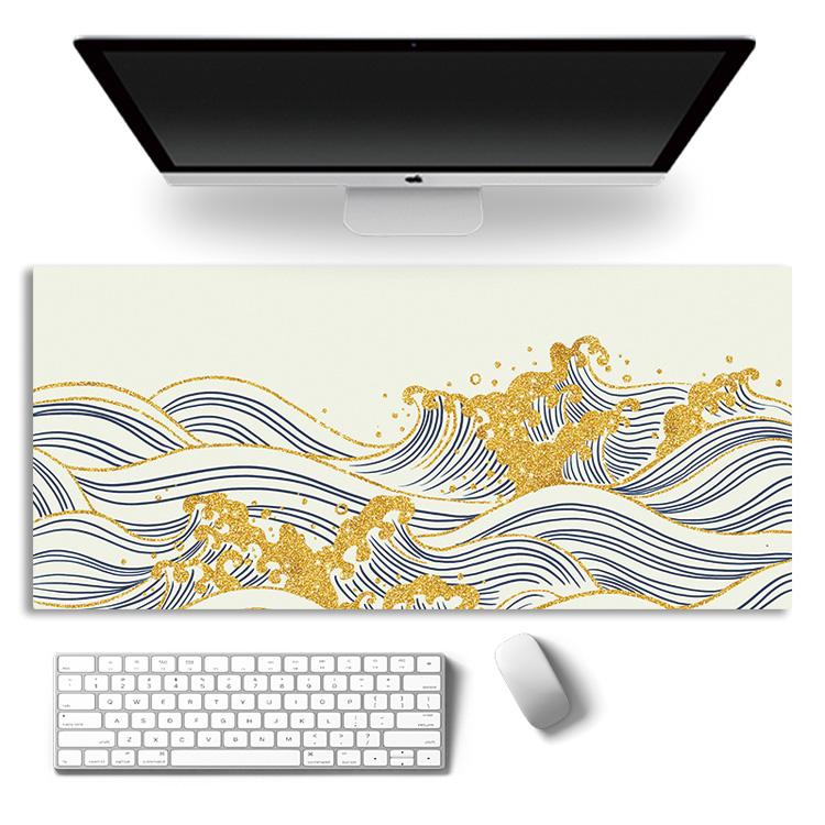 Japan Waves Mouse Pad Company Art Mause Pad Large Mousepad XXL Gaming Accessories Computer Keyboard Desk Mats for Gamer Cabinet