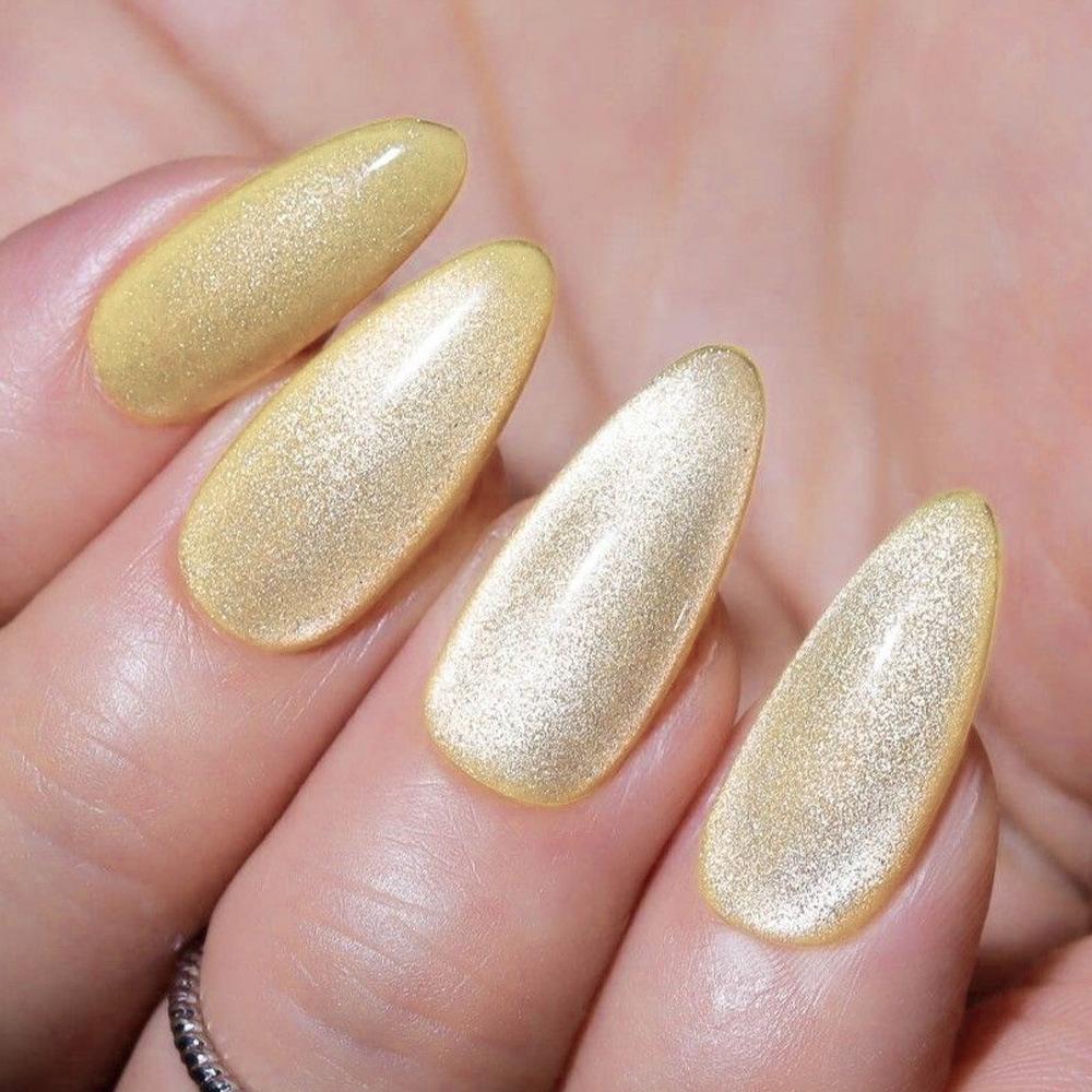 Wearable Manicure For The Daughter Of A Wealthy Family, Gilded Fine Glitter Cat Eye Series Manicure, Fake Nails, Wearable Nails, Removable Fake Nails