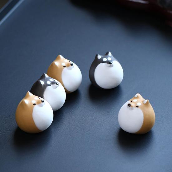 Hund Tee Haustier Handwerk Kungfu Skulptur für Tee Liebhaber Farbe-Ändern Tee Tablett Dekor