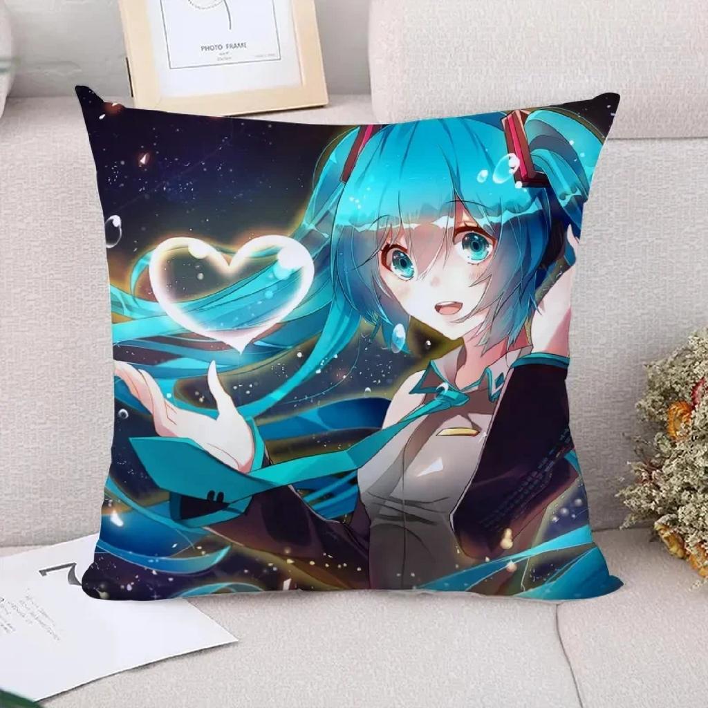 Car Decoration M-Miku Cushion _ Couple Pillow Pillowcases Decorative Pillows S Fall Decor Pilow Cases Sofaz,