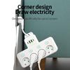 Multipresa EU con Interruttori Individuali e 4 Prese AC – Design Portatile, Porte USB/Type-C Opzionali
