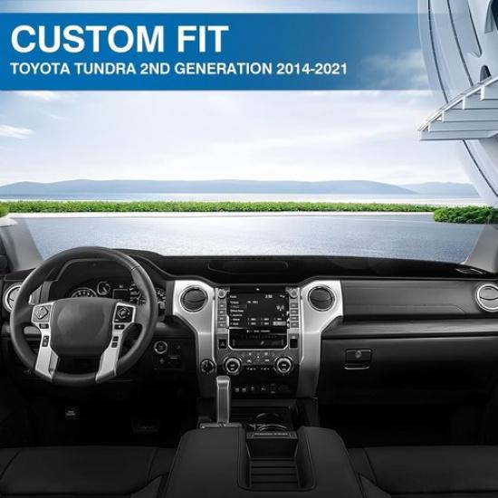 Non-Slip For 2014- Toyota Tundra Pickup Dashboard Cover Pad Carpet Dash Mat