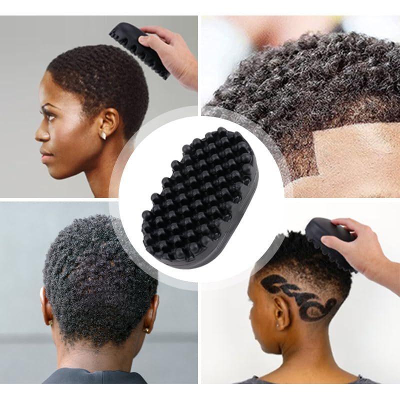 WANMEI Silicone Magic Twist Hair Brush Portable Easy-Rinse Durable Unisex Hair Comb for Normal Hair-Styling Accessory for Curly