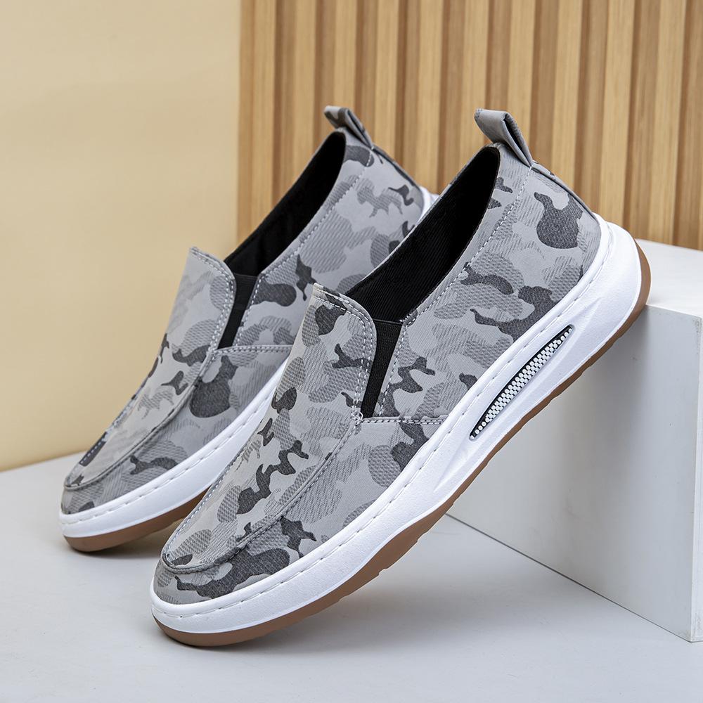 

Old Beijing cloth shoes men s shoes summer lazy one pedal business leisure canvas board shoes light and comfortable work tide shoes 44