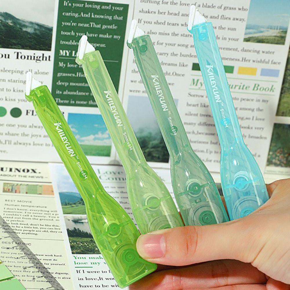 4PCS/Set Pen Shape Correction Tape Fresh Color Correction Stationery Correction Band  School Office