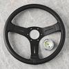 Volan universal din piele de 13 inch Accesorii Tuning pentru mașini sport Volan