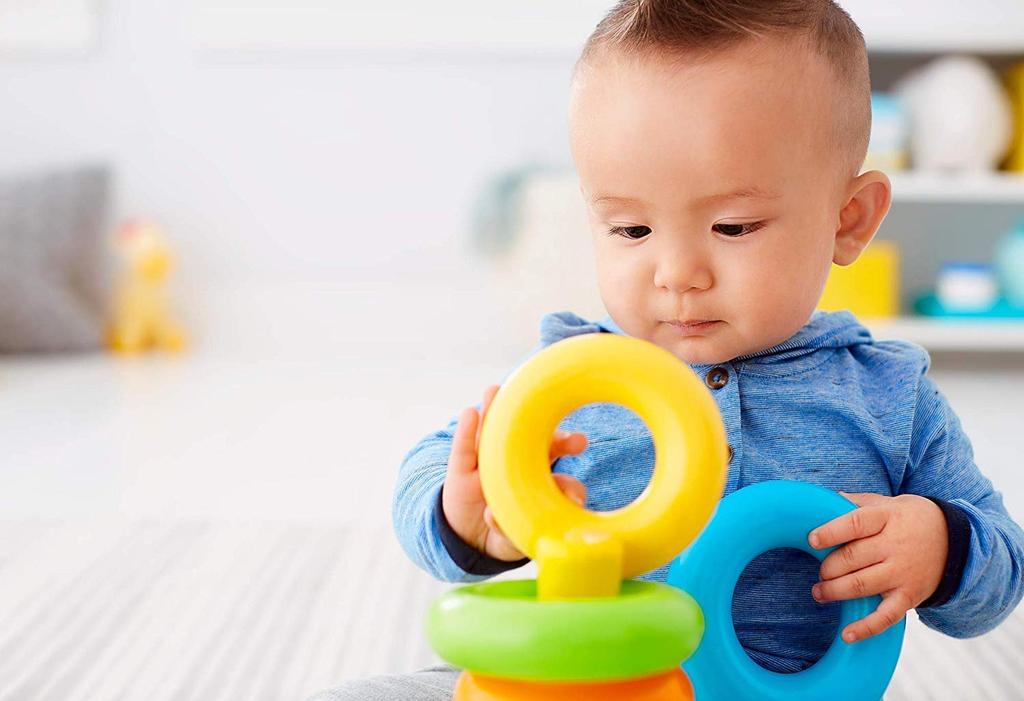 Brilliant Basic Swinging Tower Educational Building Educational Finger N8248 Fisher-Price (Ages 6-36 Months, Baby, Toddler, Child, Toy, Shape-Matching