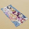 1PC Pajama Anime Girls Beach Towel, Lightweight Quick-Dry Polyester, Kawaii Style, Surf Swim Beach Mat, Travel Accessory & Gift
