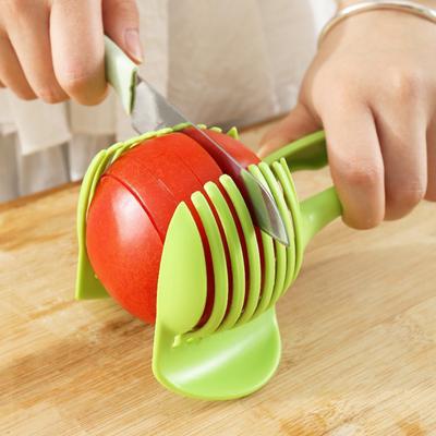 Zitrone Tomaten Slicer Gemüse Cutter Runde Obst Zange Zwiebel Halter Handheld Schneiden