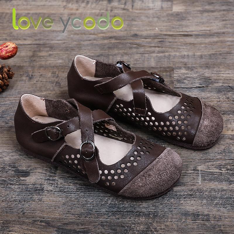 Love Ycodo Brand pentru femei de vară din piele naturală Talpă moale Mocasini și sandale confortabile