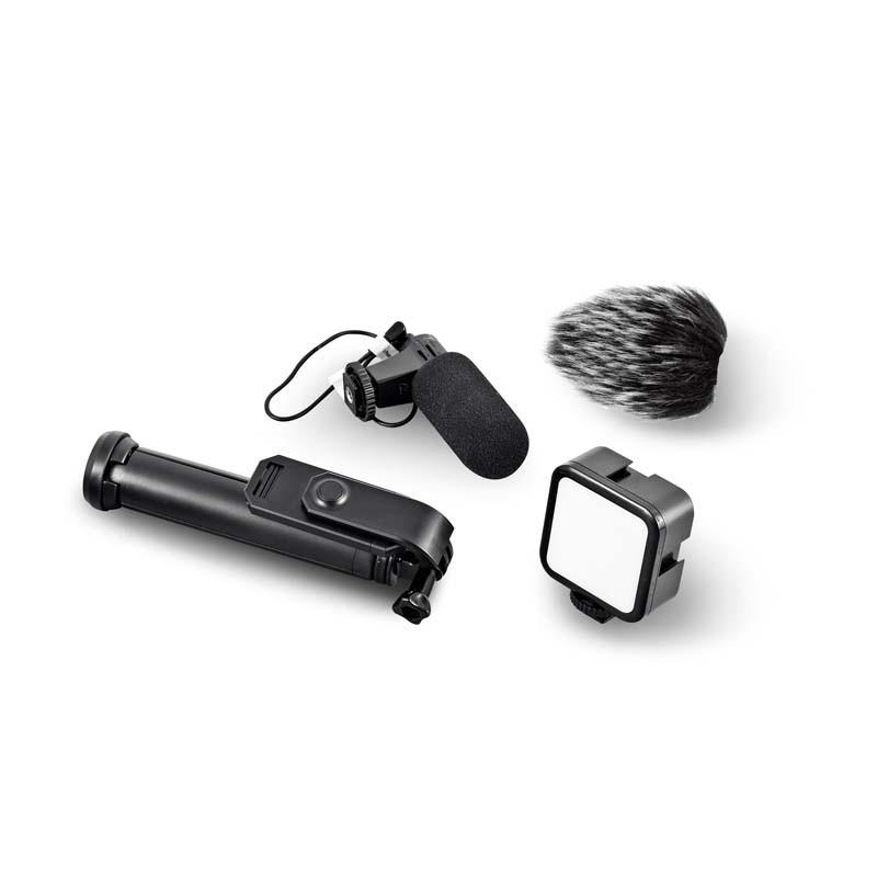 Trépied Vlog Et Livestream Avec Led Et Microphone Vlog 100 Wi Light