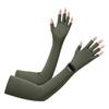 Non-slip Long Sleeve Solid Color Sunscreen Sleeve Gloves Thin Summer Arm Cover  Driving