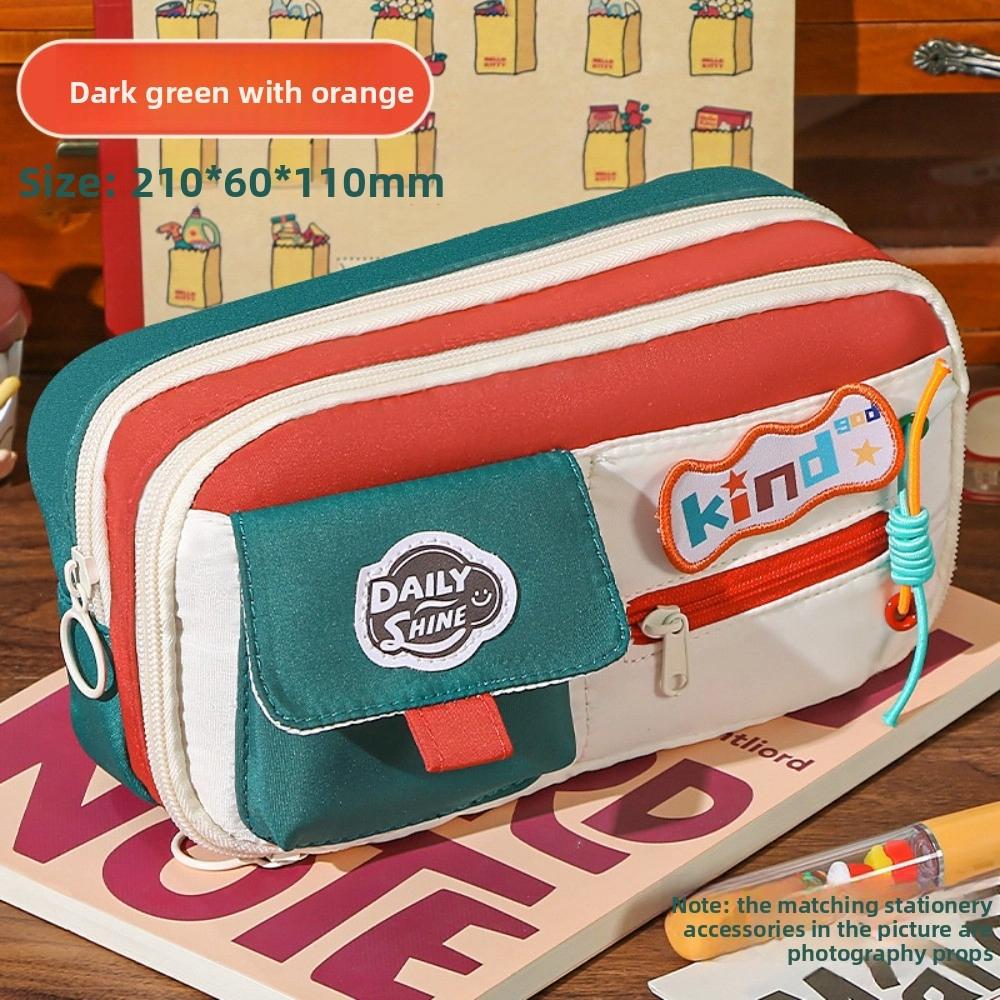 Large Capacity Dopamine Pencil Bag Cosmetics Storage Pen Pencil Case  Gilrs Boys