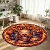 Adorno de Mandala (202) Alfombra de Terciopelo Redonda con Cristales Personalizada con Nombre y Texto Felpudo Personalizado Decoración del Hogar Alfombra de Cristal Antideslizante