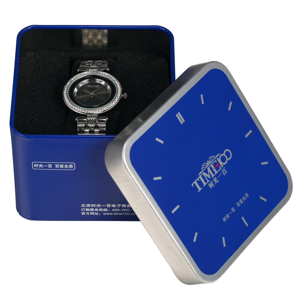 TIME100 Watches for Women Waterproof Watch Battery Operated Analog Watch Cute Stylish with Second Hand Luxury Watch for Women Waterproof Black