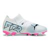 FUTURE 7 MATCH Cushioning Abrasion Resistant Low Top Kids' Soccer Shoes White Black Pink 107729-01
