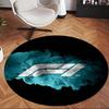 Formula 1 (55) Round Office Rug Decorative Floor Rug for Office Bedroom Living Room and Home Space