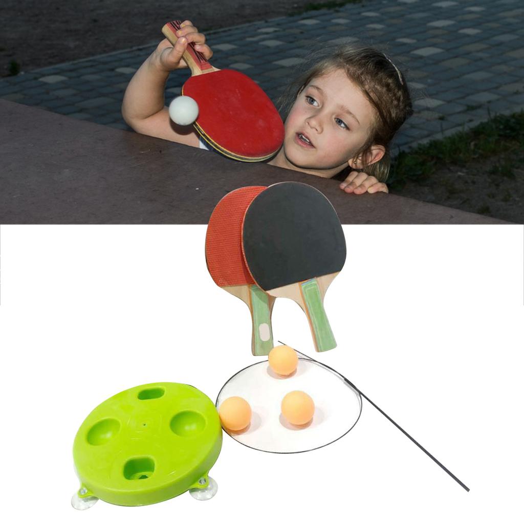 Tischtennis Sport Trainingsgerät Verstellbares Ping Pong Sport Trainingsspielzeug mit Saugfußbasis