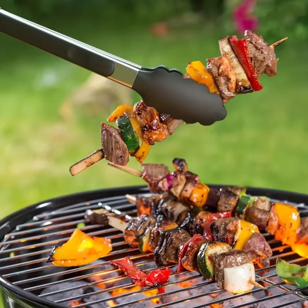 3 ks Silikonový hrot Klip na jídlo Žáruvzdorné kuchyňské kleště Odolné grilovací kleště Restaurace