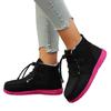 European and American large-size new single shoes, spring and autumn high-top flat-bottom lace-up casual sports shoes and short boots