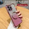 Shockproof Magnetic Ring Phone Case For iPhone 16 15 14 Plus 13 12 11 Pro MAX XS MAX XR X 7 8 16 Plus SE 2020 2022 Glitter Cover