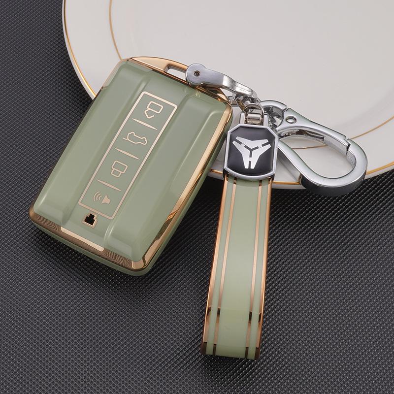 Great Wall Tank 300 & 500 Cyber Car Key Case with New Wey Logo and Buckle Bag.