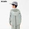 M.Latin Boy's Color-Block Trim Hooded Windbreaker Jacket