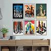 International Chess Posters Geometric Chessboard Minimalist Game Prints Canvas Painting Wall Art Pictures Home Living Room Decor