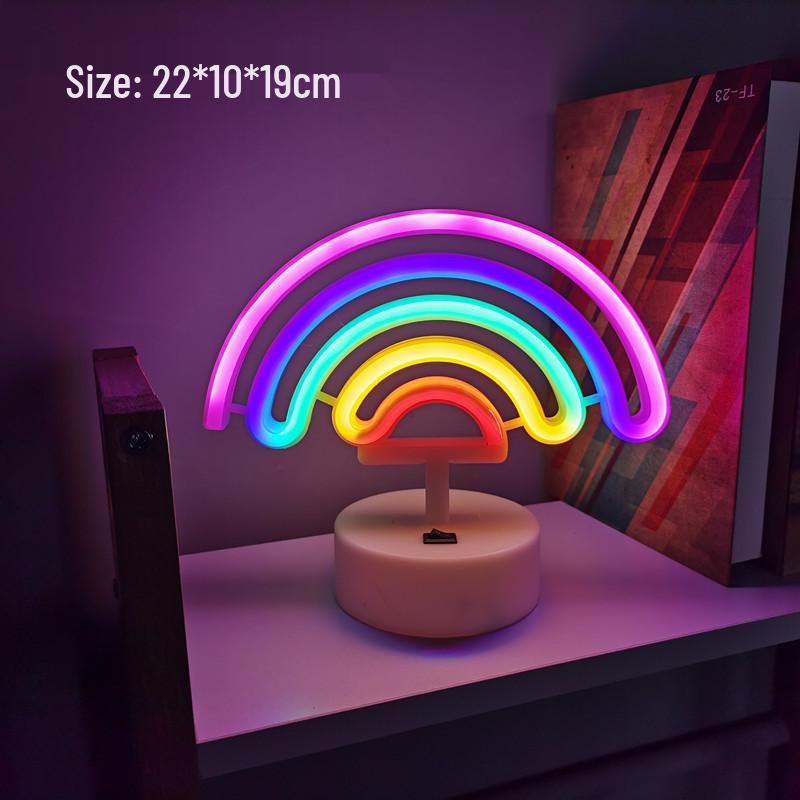 Luz de Mesa LED Neon para E-Sports e Decoração de Quarto