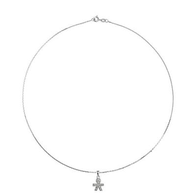 Necklace - LOVA LOLA VAN DER KEEN - Boy - 925 Sterling Silver - Zirconium Oxide - 42 Cm