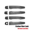 For Honda Accord 10th 2018     Door Handle Cover Protector Trim Exterior Car Accessories Carbon Fiber Look Gloss