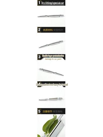 Compatible Rear Wiper Chrome Cover Trim for 21 GS5 - Car Exterior Accessory.