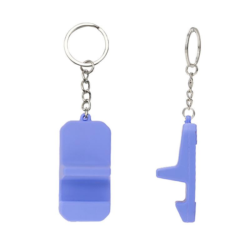 Portable Keychain Cell Phone Mini Stand Outdoor Travel PVC Phone Stand for All Cell Phone