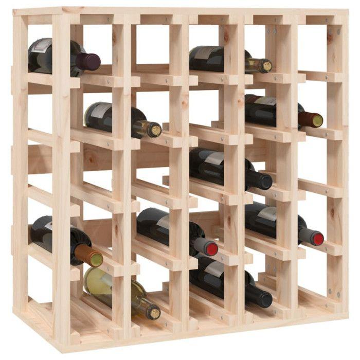 VidaXL Casier à vin 58,5x33x60,5 cm Bois de pin massif 822526
