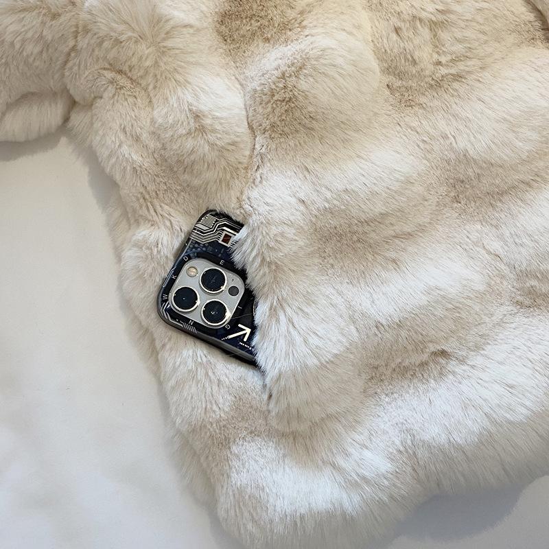 Winter Fashion Faux Fur Coat Women  Fashion Fleece Warm Feather Coats Cardigan Short Outercoat Lady Party Elegant Outfits New