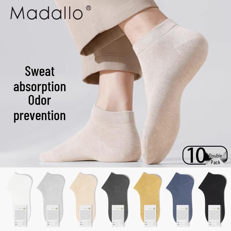 Men s Modal Anti-Odor Breathable Ankle Socks 10-Pack One Size