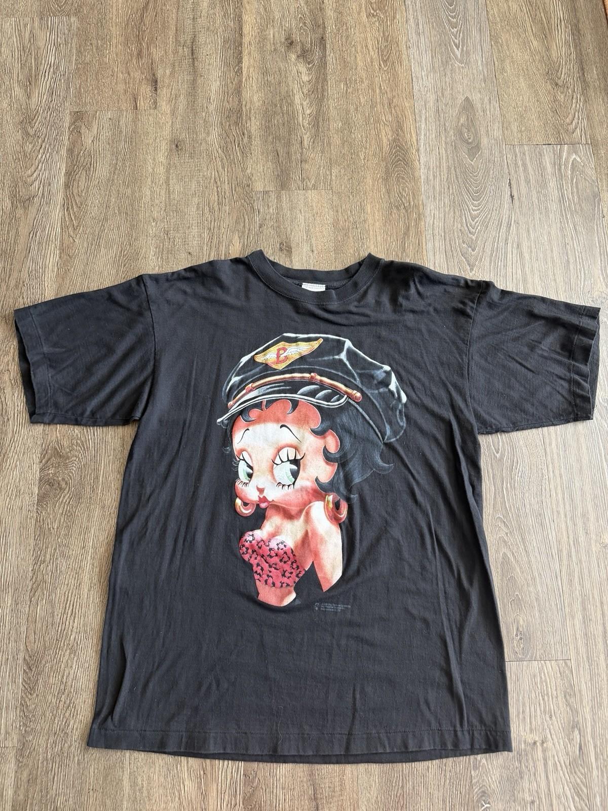 Vintage 1994 King Features Syndicate Betty Boop Motorcycle Club Tshirt Size L Unisex T-Shirt L