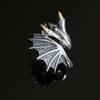 Vintage Silver Color Little Flying Dragon Cuff Finger Rings For Women Men Fashion Open Adjustable Handmade Couple Ring Jewelry