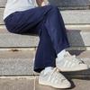Dark Blue Unisex Student School Uniform Straight-Leg Pants - Summer Thin & Spring/Fall Loose Fit
