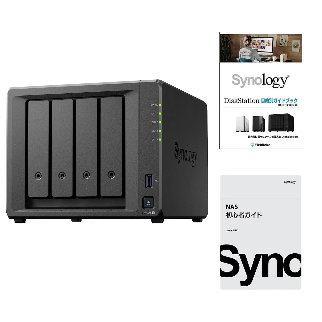 

Synology NAS Kit with Ryzen 4GB and DiskStation for Standard Available from Field Lake Authorized Distributor in Phone Support DS925+ /G 4-Bay чорний