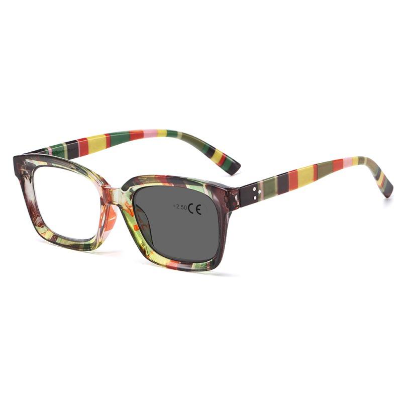 Unisex Multifocal Photochromic Blue Light Blocking Reading Glasses with Dual-Use for Distance and Reading, Ideal for Seniors