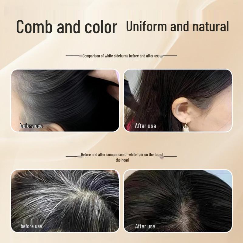 Bei Rou Botanical Extract Hair Dye: Single-Step Gray Coverage with Triple Protein Shine