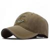 Pirate Anchor Embroidery Washed Retro Baseball Cap Ladies Retro Casual Cap Men'S Outdoor Sunscreen Visor