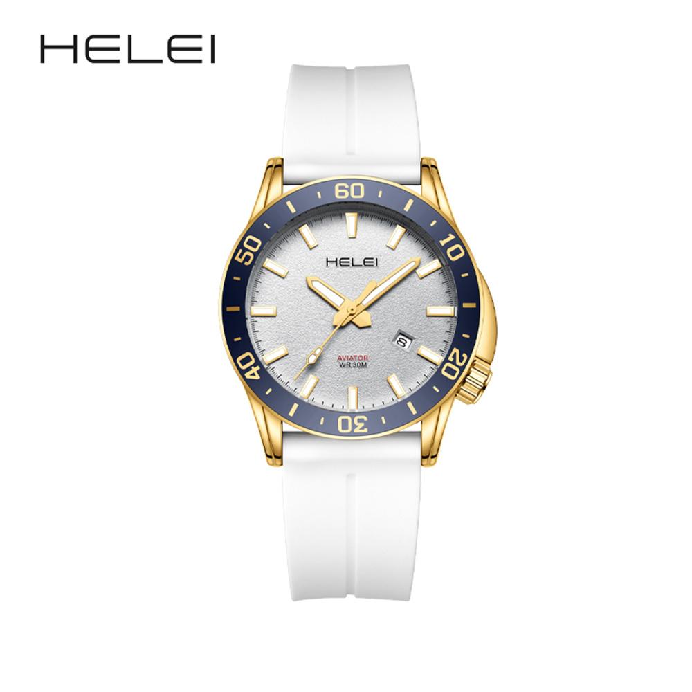 HELEI Men Watch Top Brand Luxury Military Army Waterproof Sport Male Clock Auto Date Quartz Business Original Wristwatch 9005AJ